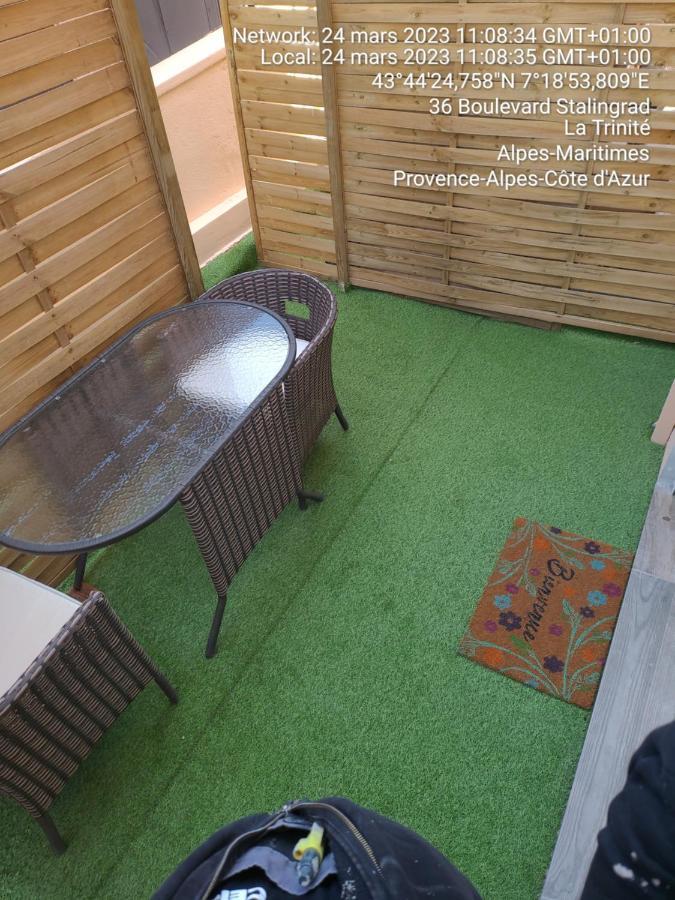 Studio 1 A La Trinite Proche De Nice, Monaco Et L'Italie Luaran gambar